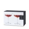 Seneca Faceted Crystal Coupe Glasses ViskiÂ® (Set of 2)