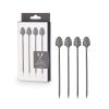 Deco Gunmetal Cocktail Picks ViskiÂ® (Set of 4)