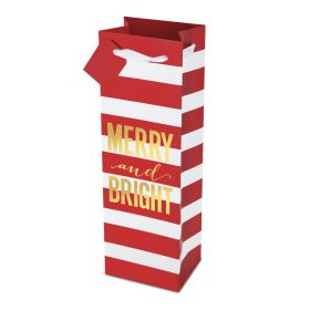 Merry and Bright Stripes Wine Bag Cakewalkâ„¢