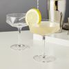 Seneca Faceted Crystal Coupe Glasses ViskiÂ® (Set of 2)
