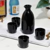 Moga 5 Piece Black Sake Set True