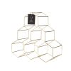 Belmont Geo Gold 6 Bottle Wine Rack ViskiÂ®