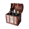 6 Bottle Old World Wooden Wine Box TwineÂ®
