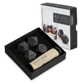 Glacier Rocks Hex Basalt Stones ViskiÂ® (Set of 4)