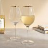 Gilded Stemmed Wine Glasses TwineÂ® (Set of 2)