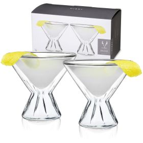 Double Walled Martini Glasses ViskiÂ® (Set of 2)