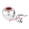 Silver Disco Ball Drink Tumbler BlushÂ®