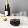 Seneca Crystal Faceted Wine Glasses ViskiÂ® (Set of 2)