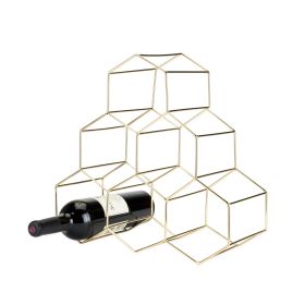 Belmont Geo Gold 6 Bottle Wine Rack ViskiÂ®