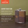 Leather Texas Flask by Foster & Rye