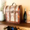 6 Bottle Old World Wooden Wine Box TwineÂ®