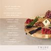 Acacia Footed Cheese Board & Knife Set by TwineÂ®