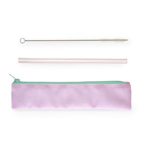 Lavender Glass Straw Set BlushÂ®