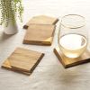 Metallic Dipped Coaster Set by Twine
