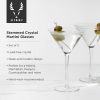 Raye Stemmed Crystal Martini Glasses ViskiÂ® (Set of 2)