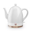 Noelle Grey Ceramic Electric Tea Kettle Pinky UpÂ®