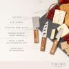 3 Piece Rustic Cheese Set TwineÂ®