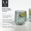 Aurora Double Walled Smoke Tumblers ViskiÂ® (Set of 2)