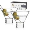 Raye Crystal Heavy Base Martini Glasses ViskiÂ® (Set of 2)