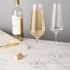 Raye Crystal Angled Champagne Flutes ViskiÂ® (Set of 2)