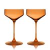 Reserve Nouveau Amber Coupe Glasses ViskiÂ® (Set of 2)