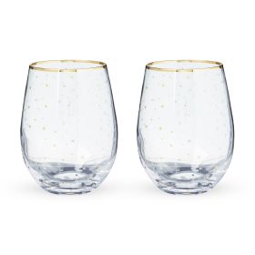 Starlight Stemless Wine Glasses TwineÂ® (Set of 2)