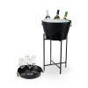 Black Beverage Tub with Stand & Tray TwineÂ®