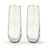 Starlight Stemless Champagne Flutes TwineÂ® (Set of 2)