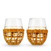 Island Stemless Wine Glass Set by Twine LivingÂ®