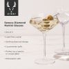 Seneca Crystal Diamond Martini Glasses ViskiÂ® (Set of 2)