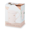 Annette Honeycomb Ceramic Tea Mug & Infuser Pinky UpÂ®