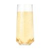 Seneca Crystal Faceted Stemless Flute Glasses ViskiÂ® (Set of 2)