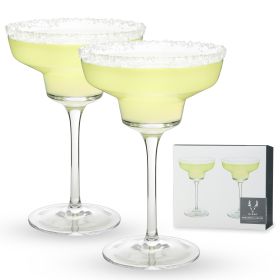 Raye Angled Crystal Margarita Glasses ViskiÂ® (Set of 2)