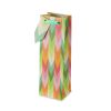 Citrus Chevron Single Bottle Wine Bag by Cakewalk