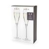 Crystal Gold-Rimmed Champagne Flutes ViskiÂ®