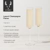 Laurel Crystal Champagne Flutes ViskiÂ® (Set of 2)