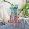 Mermaid Glitter 24 Oz Drink Tumbler BlushÂ®