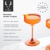 Reserve Nouveau Amber Coupe Glasses ViskiÂ® (Set of 2)