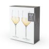 Raye Crystal Angled Chardonnay Glasses ViskiÂ® (Set of 2)