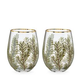 Woodland Stemless Wine Glass Set TwineÂ® (Set of 2)