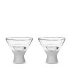 Martini Glass FREEZEâ„¢ Gray HOSTÂ® (Set of 2)