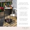 Black Beverage Tub with Stand & Tray TwineÂ®