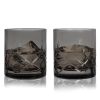 Admiral Cut Crystal Smoke Rocks Glasses ViskiÂ® (Set of 2)