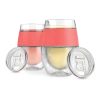 Wine FREEZEâ„¢ Coral with Lids HOSTÂ® (Set of 2)