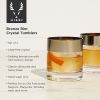 Irving Crystal Bronze Rim Rocks Glasses ViskiÂ® (Set of 2)
