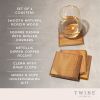 Metallic Dipped Coaster Set by Twine