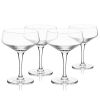 Raye Angled Crystal Coupe Glasses ViskiÂ® (Set of 4)