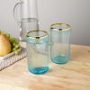 Aqua Bubble Glass Tumbler Set by Twine