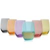 Color Stemless Wine Glasses True (Set of 6)