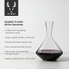 Raye 60 Oz Crystal Angled Wine Decanter ViskiÂ®